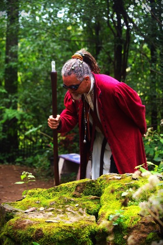 Mossbeard at the ancient mossy stone
